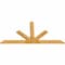 Ekena Millwork Saratoga Rough Sawn Timber Gable Bracket, Western Red Cedar, 96"W x 48"H x 2"D x 6"F, 12/12 Pitch GBW096X48X0206SAR00RWR - alternate 5